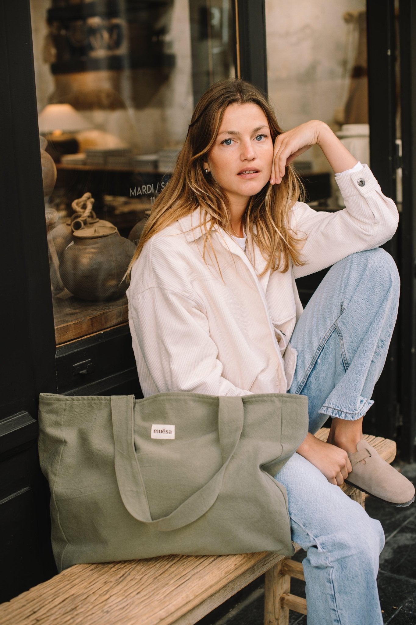 Cabas zippé en coton - Muësa