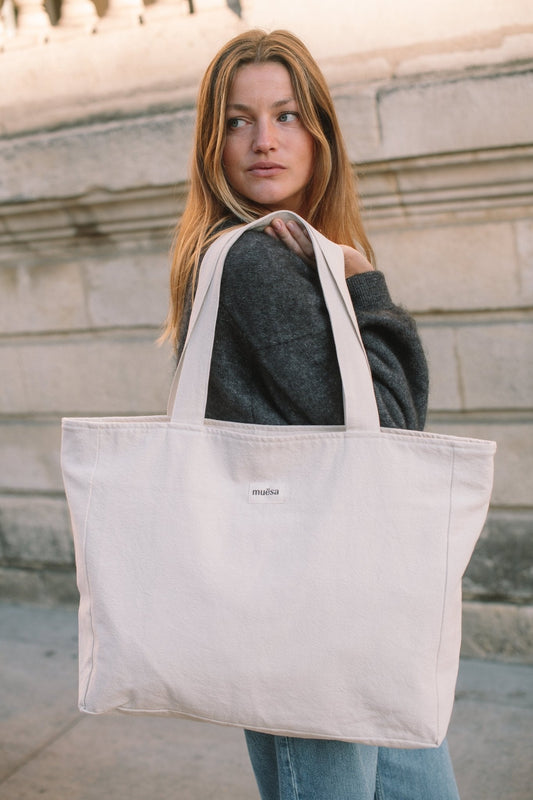 Cabas zippé en coton - Muësa