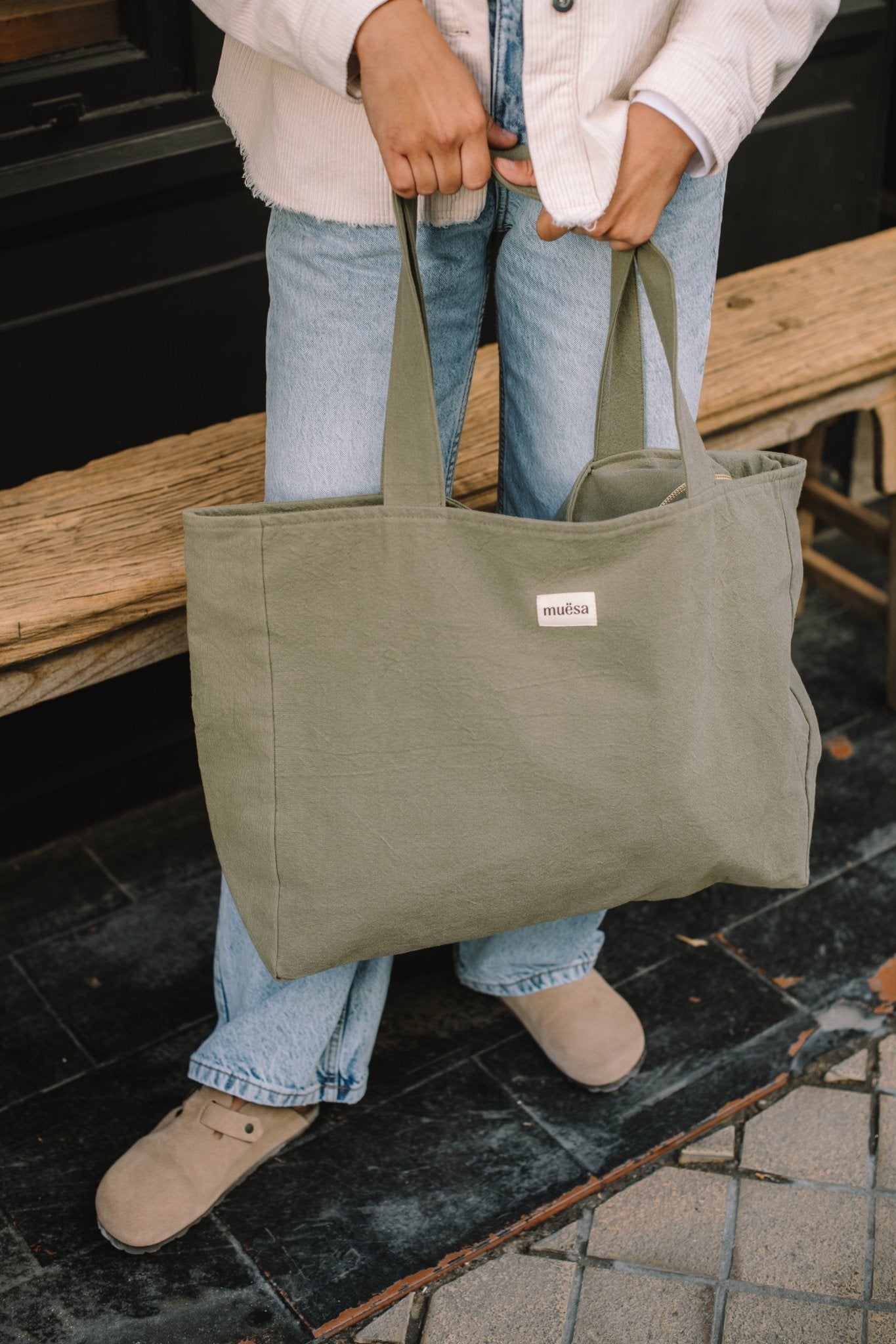 Cabas zippé en coton - Muësa