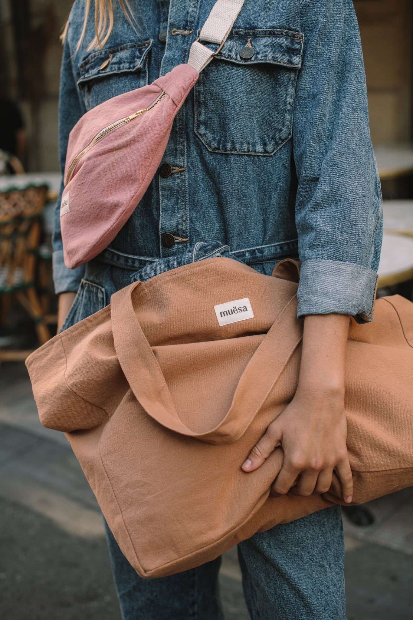 Cabas zippé en coton - Muësa