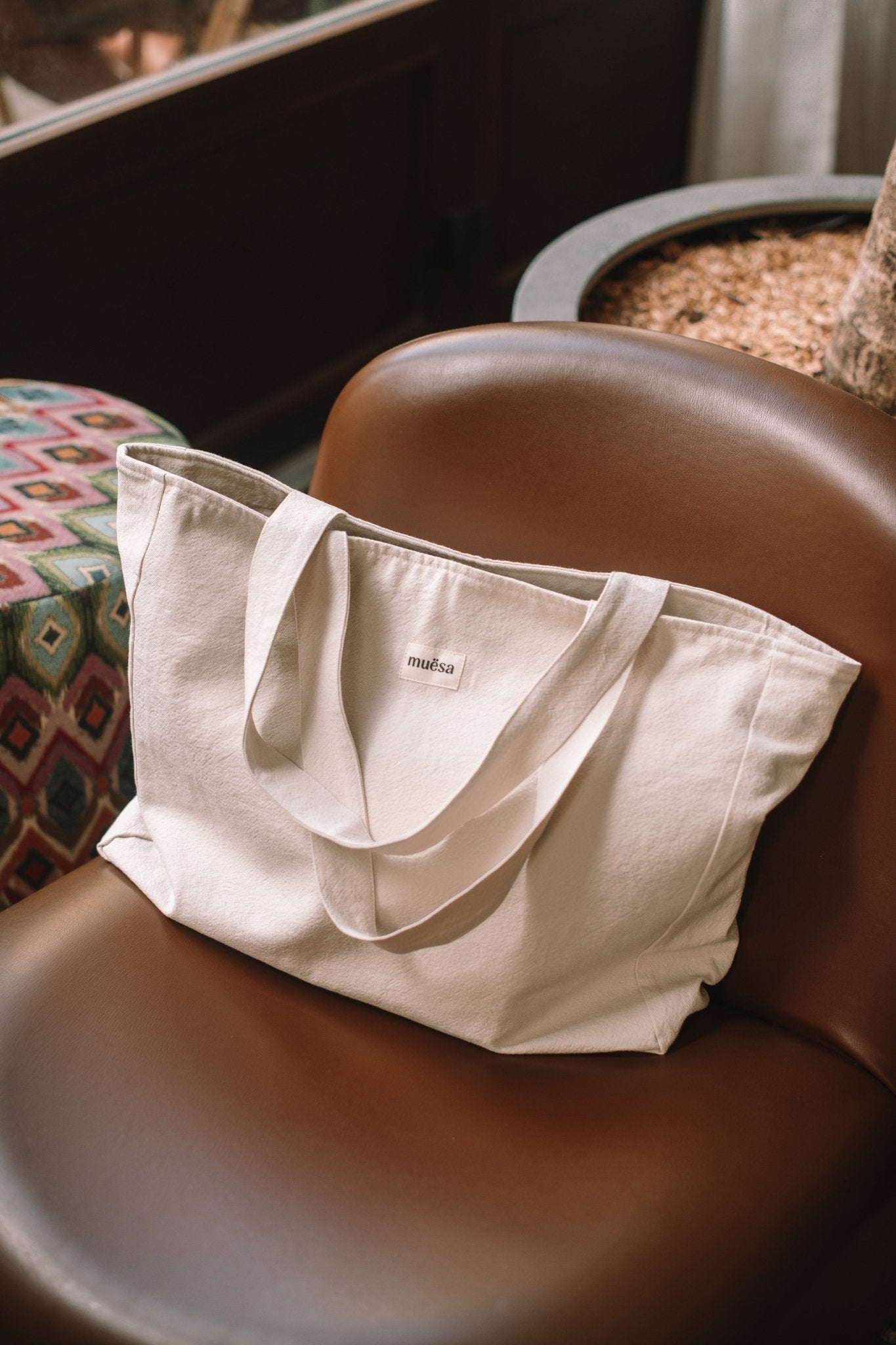 Cabas zippé en coton - Muësa