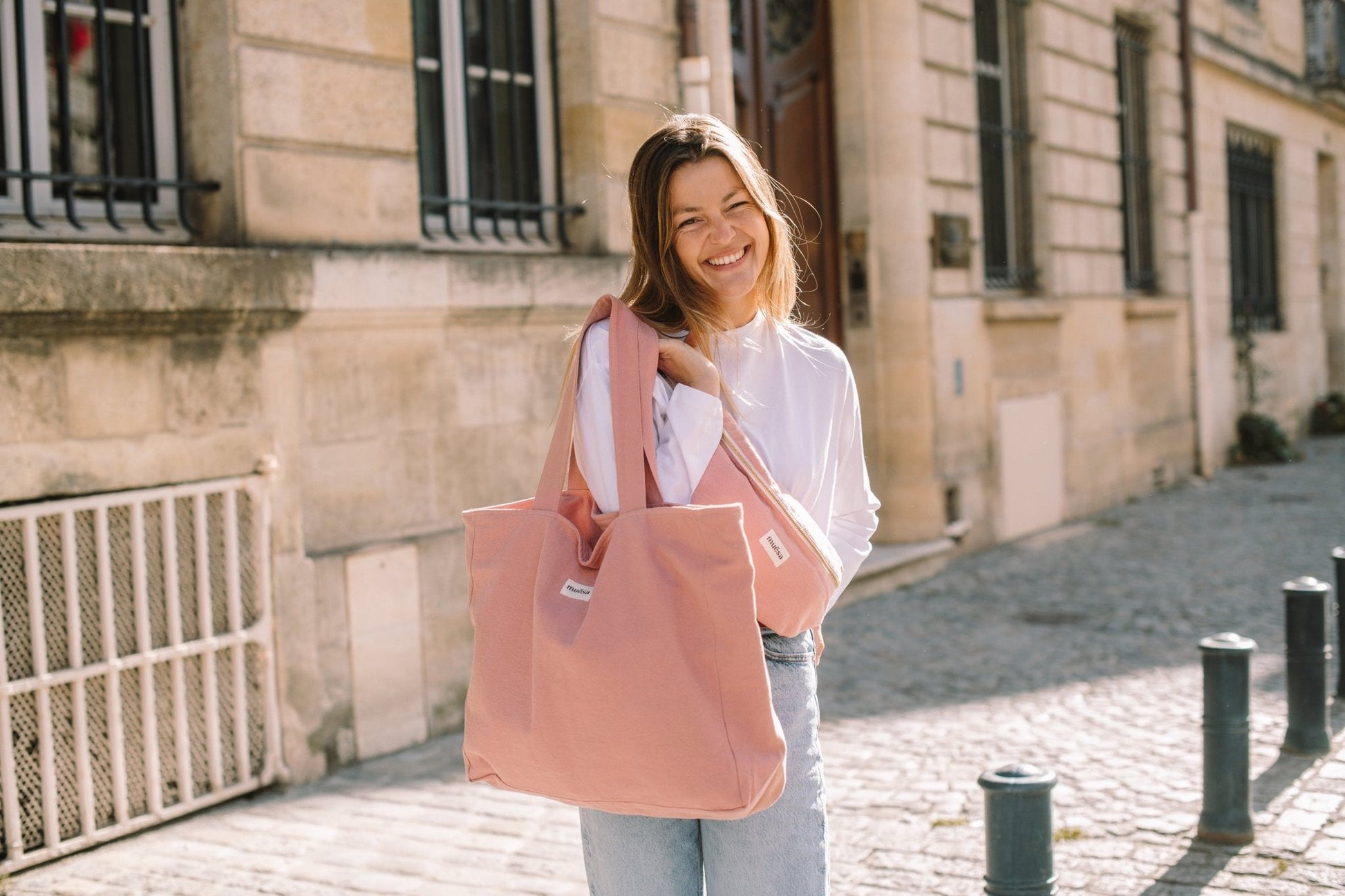 Cabas zippé en coton - Muësa