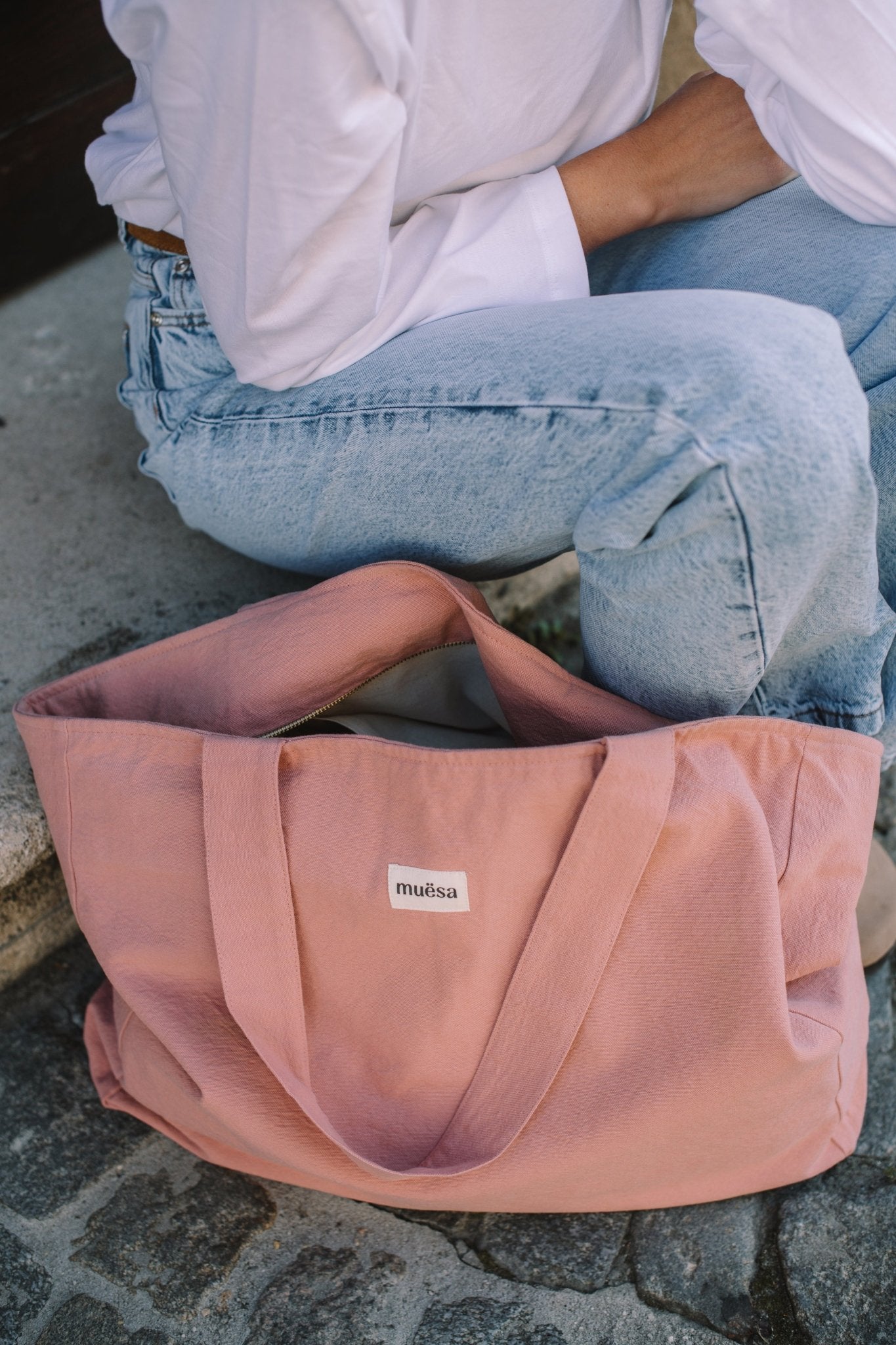Cabas zippé en coton - Muësa