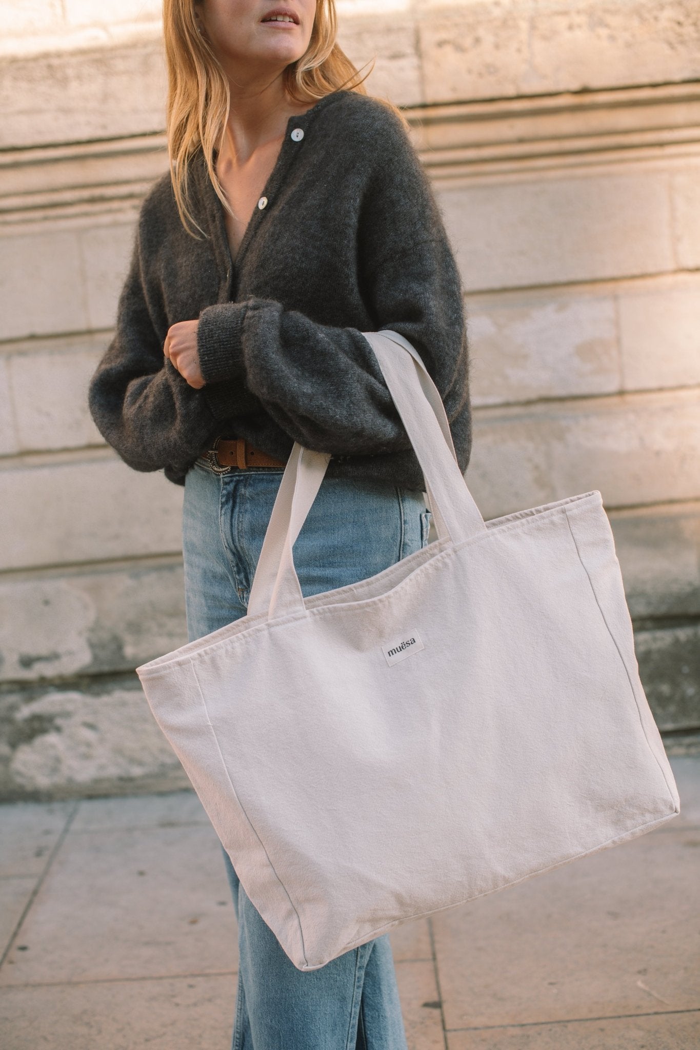 Cabas zippé en coton - Muësa
